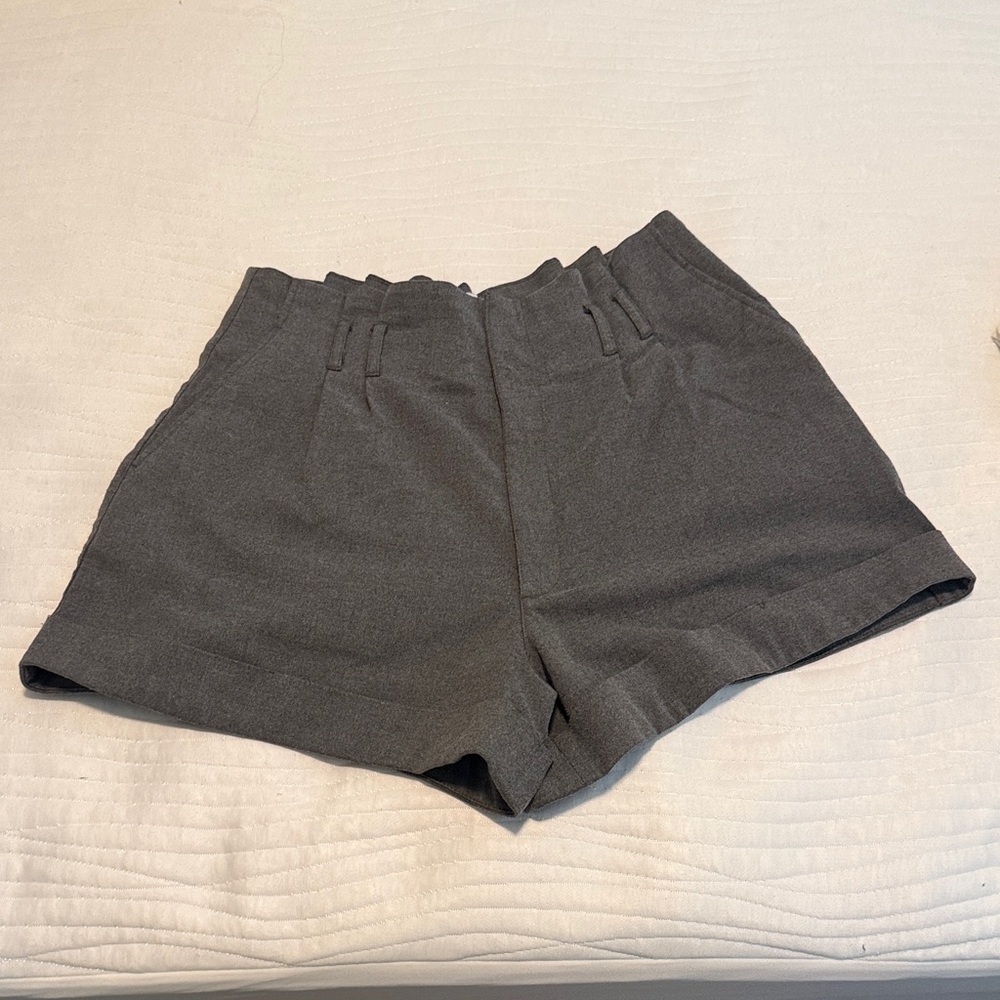 Abercrombie & Fitch Charcoal High Waist Shorts